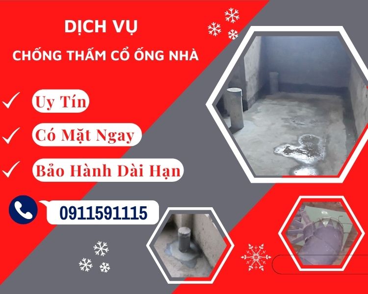 dịch vụ chống thấm cổ ống nhà