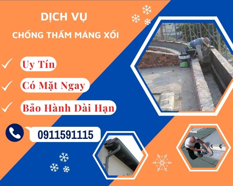 dịch vụ chống thấm máng xối