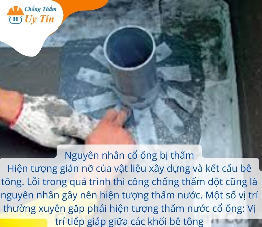 nguyên nhân cổ ống bị thấm