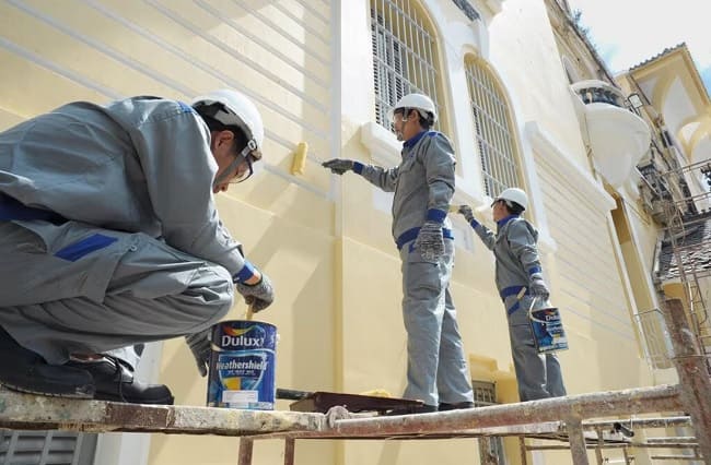 thi-cong-son-dulux-chong-tham thi công sơn dulux chống thấm